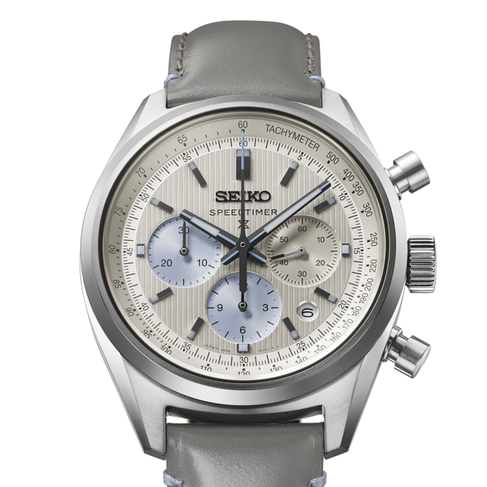 HBD002 Prospex Speedtimer 42mm - Ivory on Leather Strap