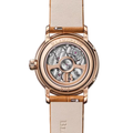 Villeret Phases de Lune 18K Red Gold 29.2mm - Gold-Toned Opaline, Diamond-Set on Leather Strap
