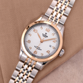 1926 Rose Gold Two-Tone 28mm - White, Diamond-Set on Bracelet