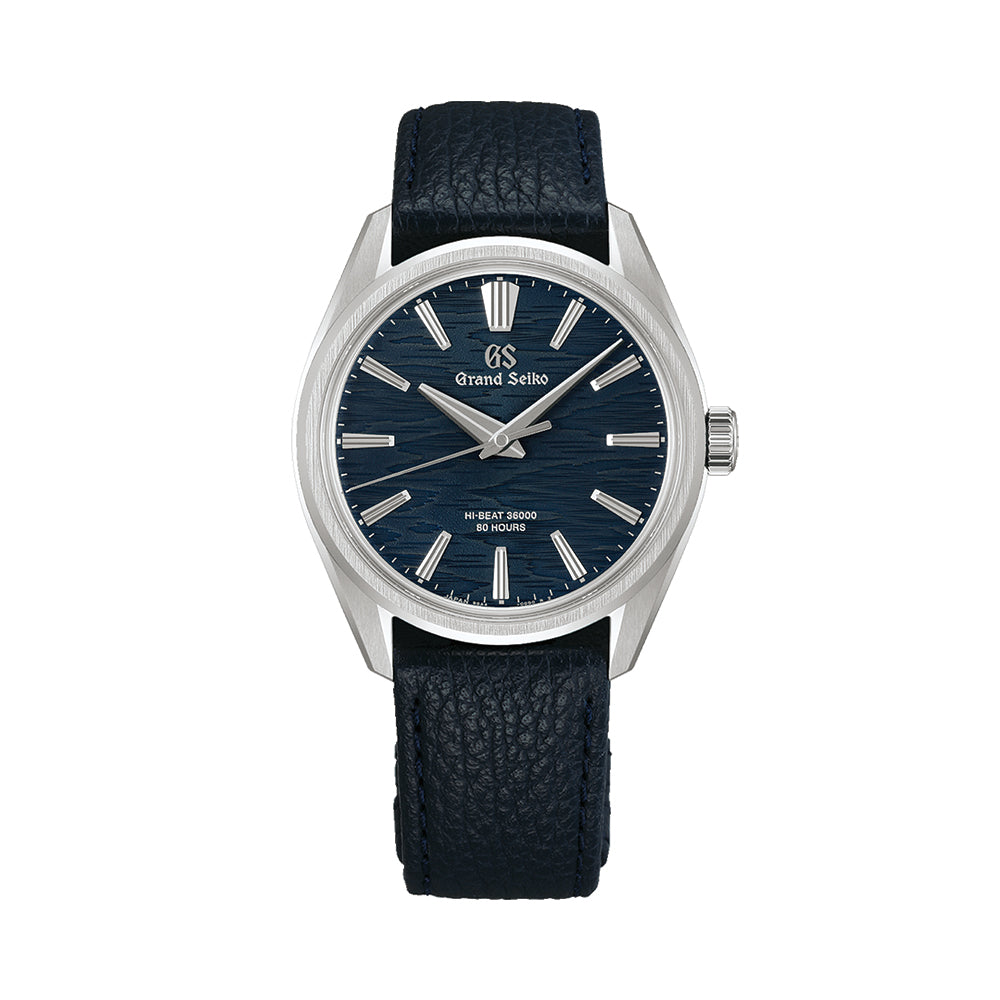 SLGW007 “Moonlit Birch Bark” Evolution 9 Hi-Beat 36000 38.6mm - Blue on Leather Strap