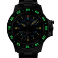 Engineer Hydrocarbon AeroGMT II 42mm - Black/Blue Bezel on Bracelet