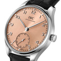 Portugieser Automatic 40mm - Salmon on Leather Strap