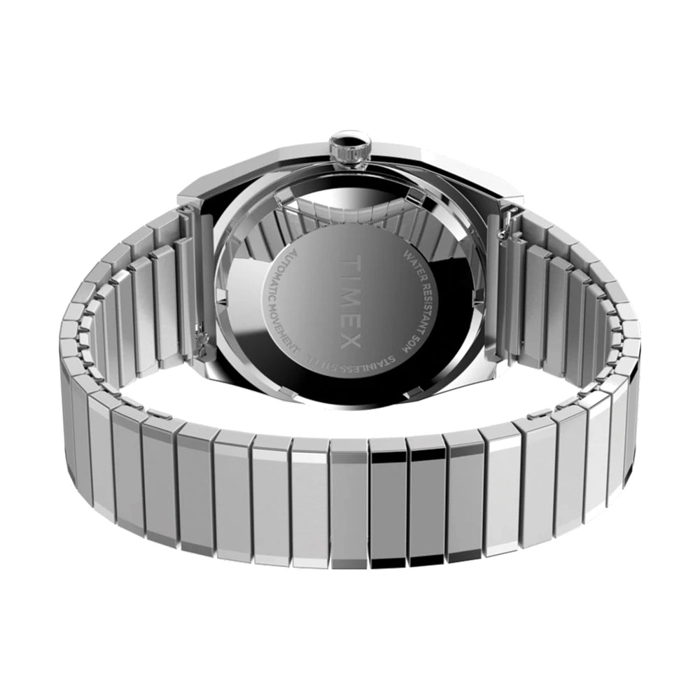 Timex® Automatic 1983 E Line 34mm - Blue on Bracelet