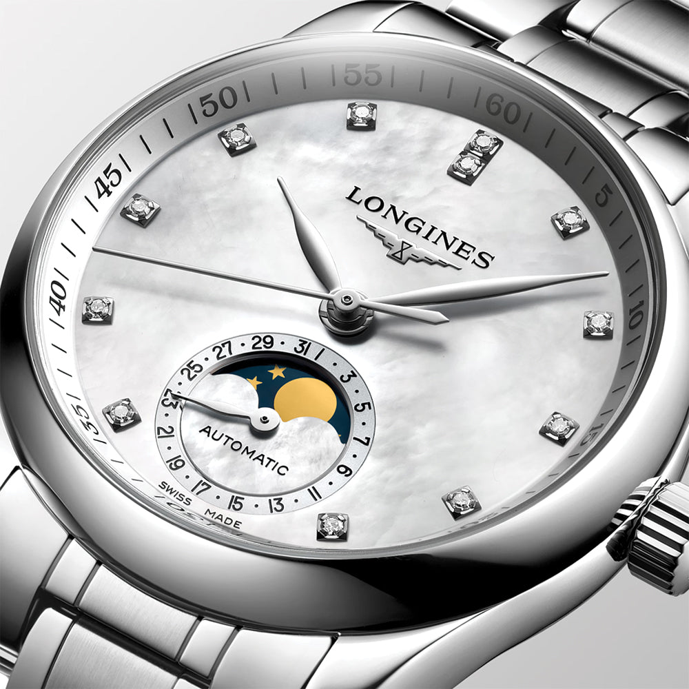 Master Collection Moonphase 34mm - Silver on Bracelet