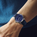 HCC007 Presage Classic Series 145th Anniversary Limited Edition 39.6mm - Blue on Leather Strap