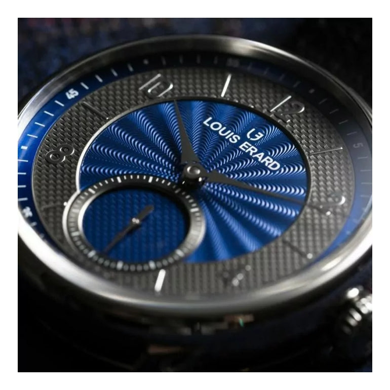 Excellence Petite Seconde Guilloché Anthracite Blue