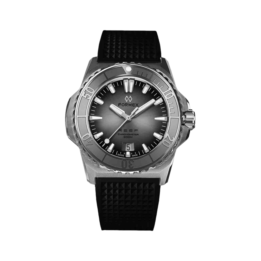 Baby REEF Automatic Chronometer COSC 300M Silver Dial, 39.5 mm