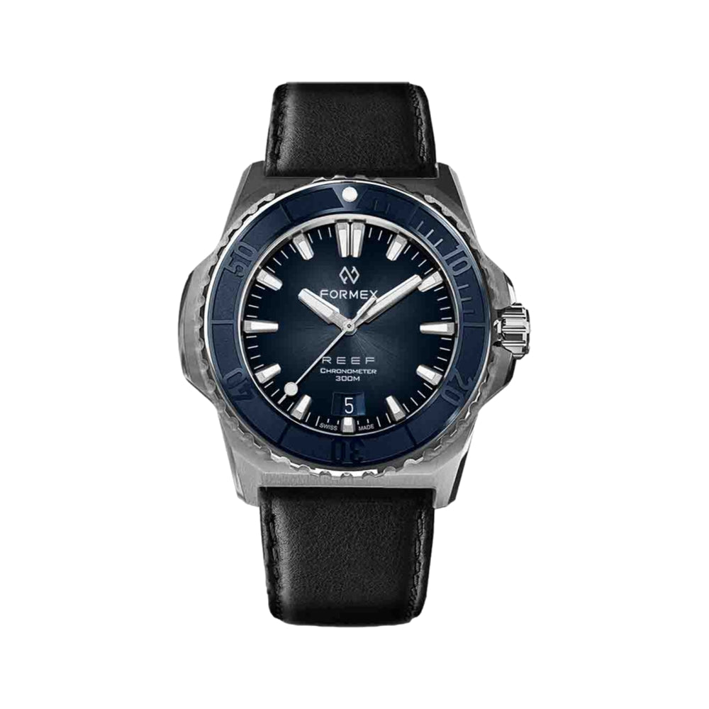 Baby REEF Automatic Chronometer COSC 300M Blue Dial, 39.5 mm