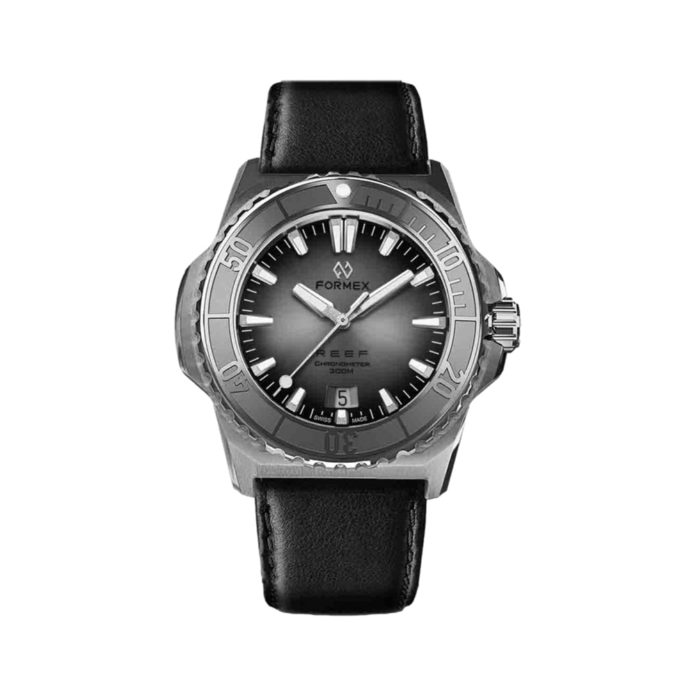 Baby REEF Automatic Chronometer COSC 300M Silver Dial, 39.5 mm