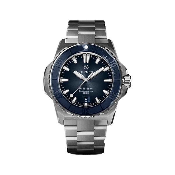 Baby REEF Automatic Chronometer COSC 300M Blue Dial, 39.5 mm