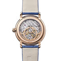 Ladybird Colors Moonphase Red Gold and Diamonds 34.9mm - White on Leather Strap