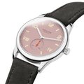 Club Campus Glass Back 38.5mm - Rose on Leather Strap