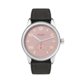 Club Campus Glass Back 38.5mm - Rose on Leather Strap