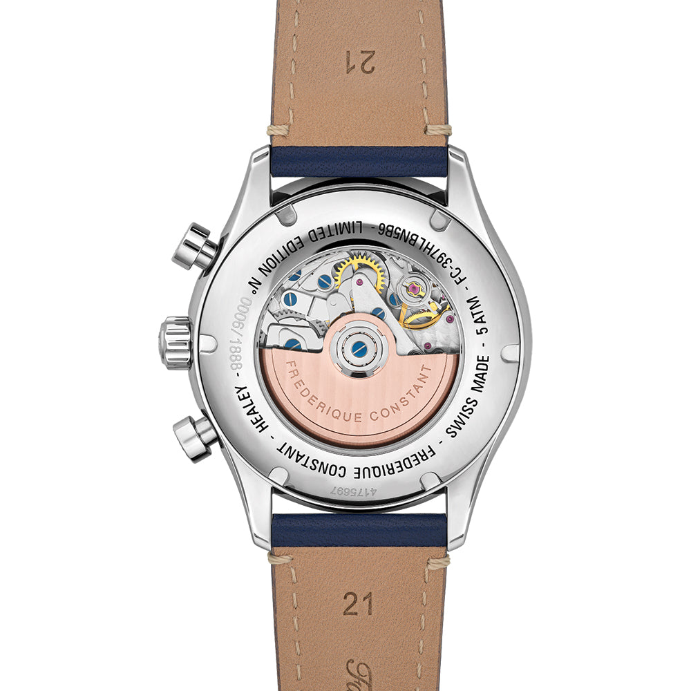 Classics Vintage Rally Healey Automatic Chronograph Limited Edition 42mm - Blue on Leather Strap