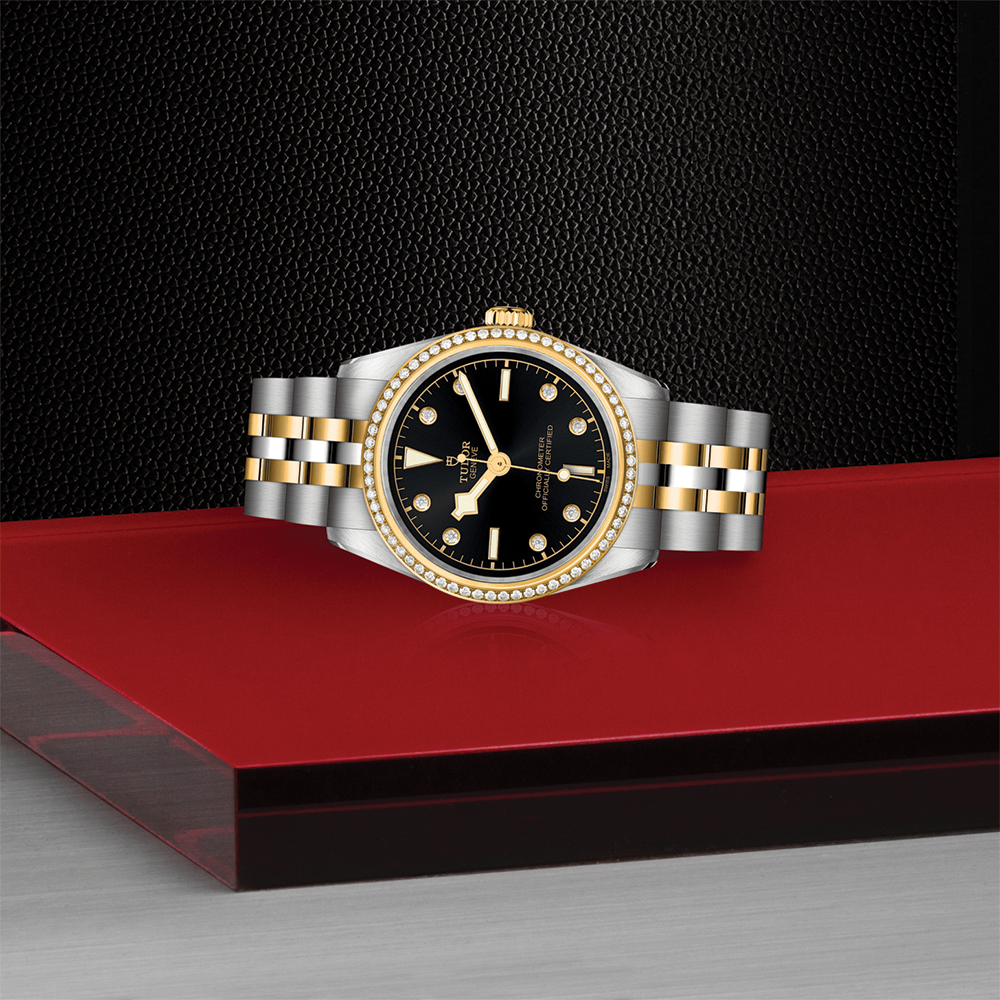 Black Bay One S&G 31mm - Black, Diamond-Set, Diamond Bezel on Bracelet