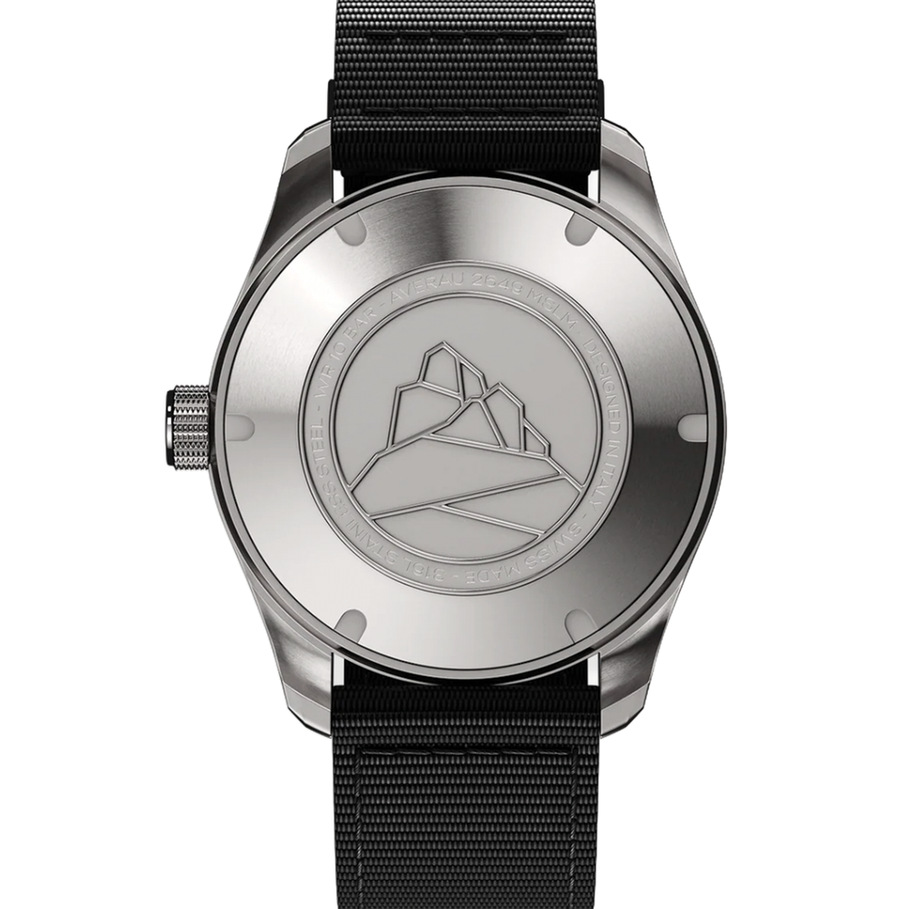R Averau Moonphase Big Moon Green Degradè 39mm - Green on Fabric Strap
