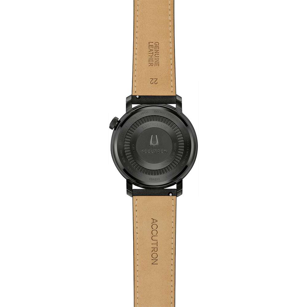 Spaceview Evolution 43.5mm - Black on Leather Strap