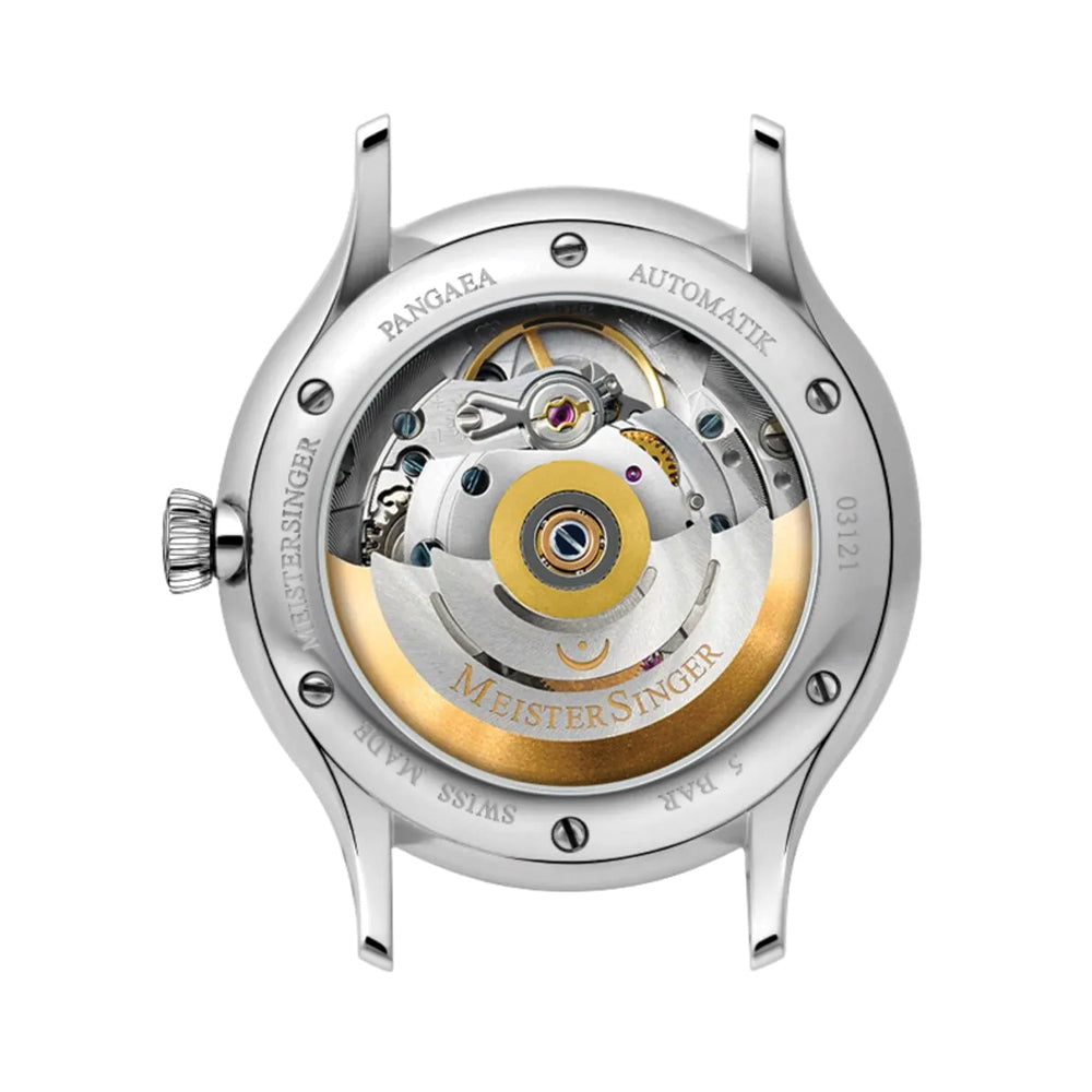 Pangaea Day Date 40mm - Blue on Leather Strap