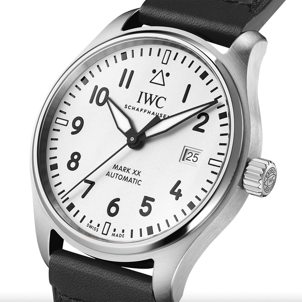 Pilot's Watch Automatic Mark XX 40mm - Silver-Plated on Leather Strap