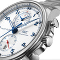 Portugieser Yacht Club Chronograph 44.6mm - Silver-Plated on Bracelet