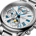 Master Collection Chrono Moonphase 40mm - Silver on Bracelet