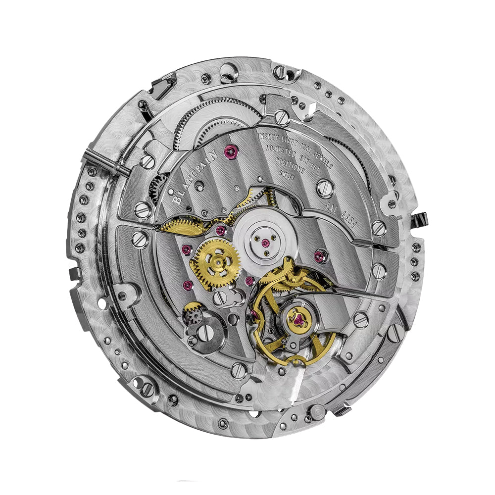 Villeret Moonphase Red Gold 40mm - Opaline on Leather Strap