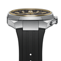 HAB003 Astron 43.4mm - Black on Rubber Strap