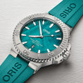 New York Harbor Limited Edition II 43.5mm - Aqua Green Mother of Pearl on Rubber Strap and Bracelet