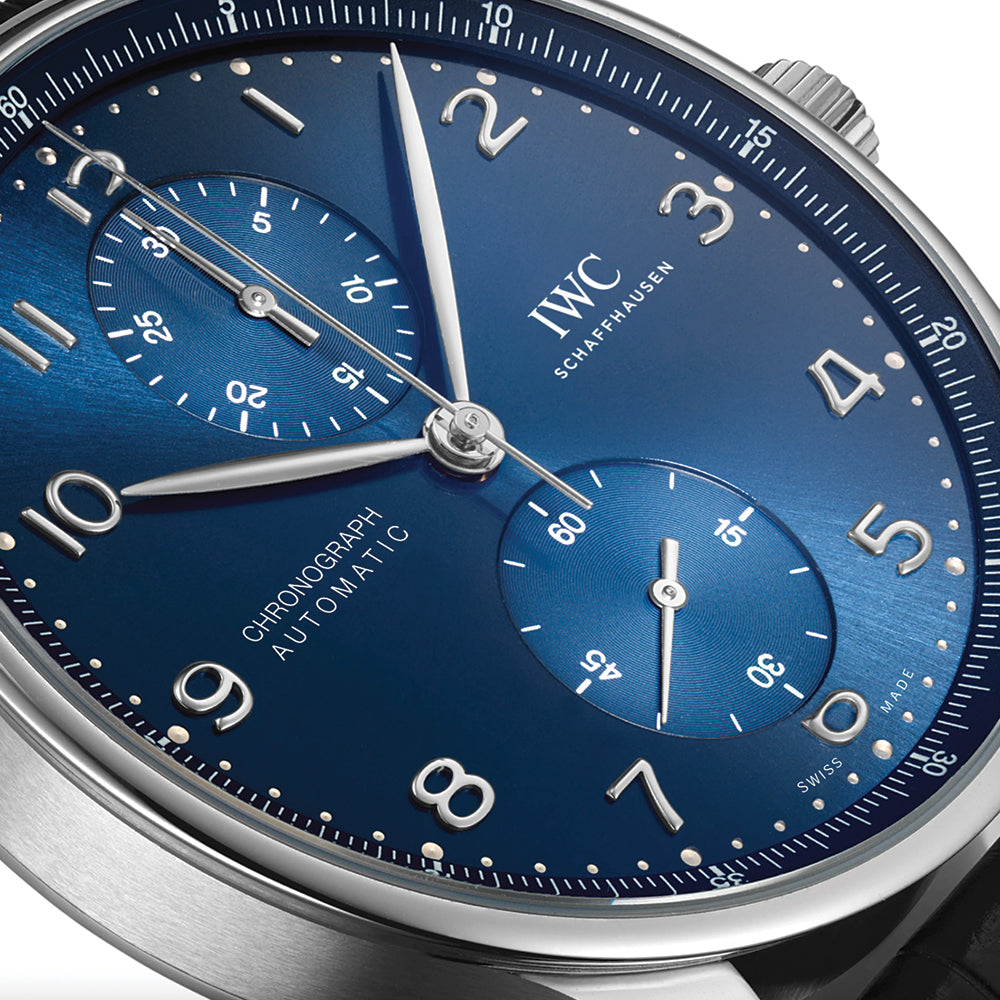 Portugieser Chronograph 41mm - Blue on Leather Strap
