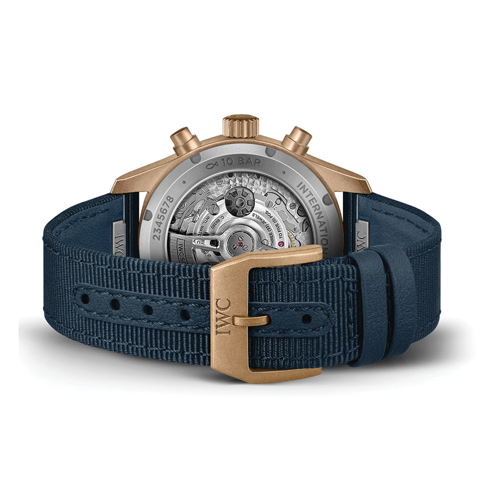 Pilot's Watch Chronograph Bronze Case 41mm - Blue on Textile Strap