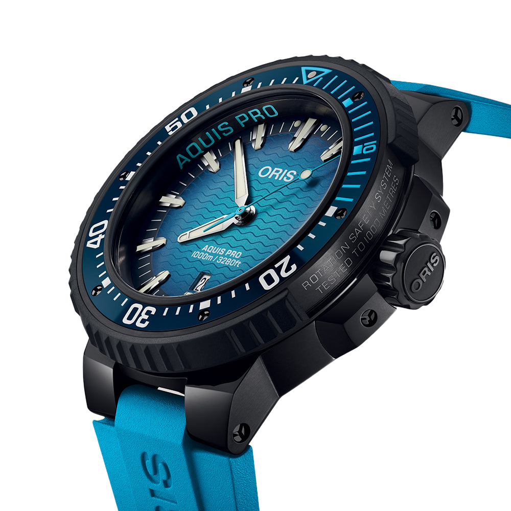 aquirarです Aquis Date Calibre 400 - 01 400 7769 4125-07 4 22 75FC | Oris