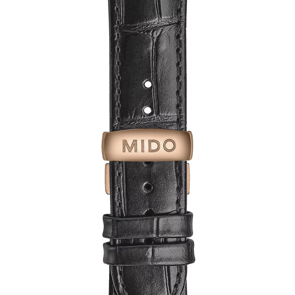 Commander Gradient 40mm - Black on Leather Strap