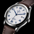 1926 41mm - Opaline on Leather Strap