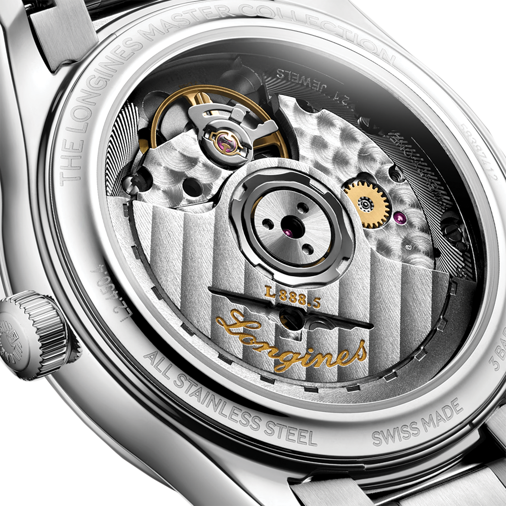 Master 34mm - White, Mother-of-Pearl, Diamond-Set on Bracelet