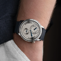 Le Régulateur Louis Erard x Vianney Halter II Worldwide Limtied Edition 43mm - Silver on Leather Strap