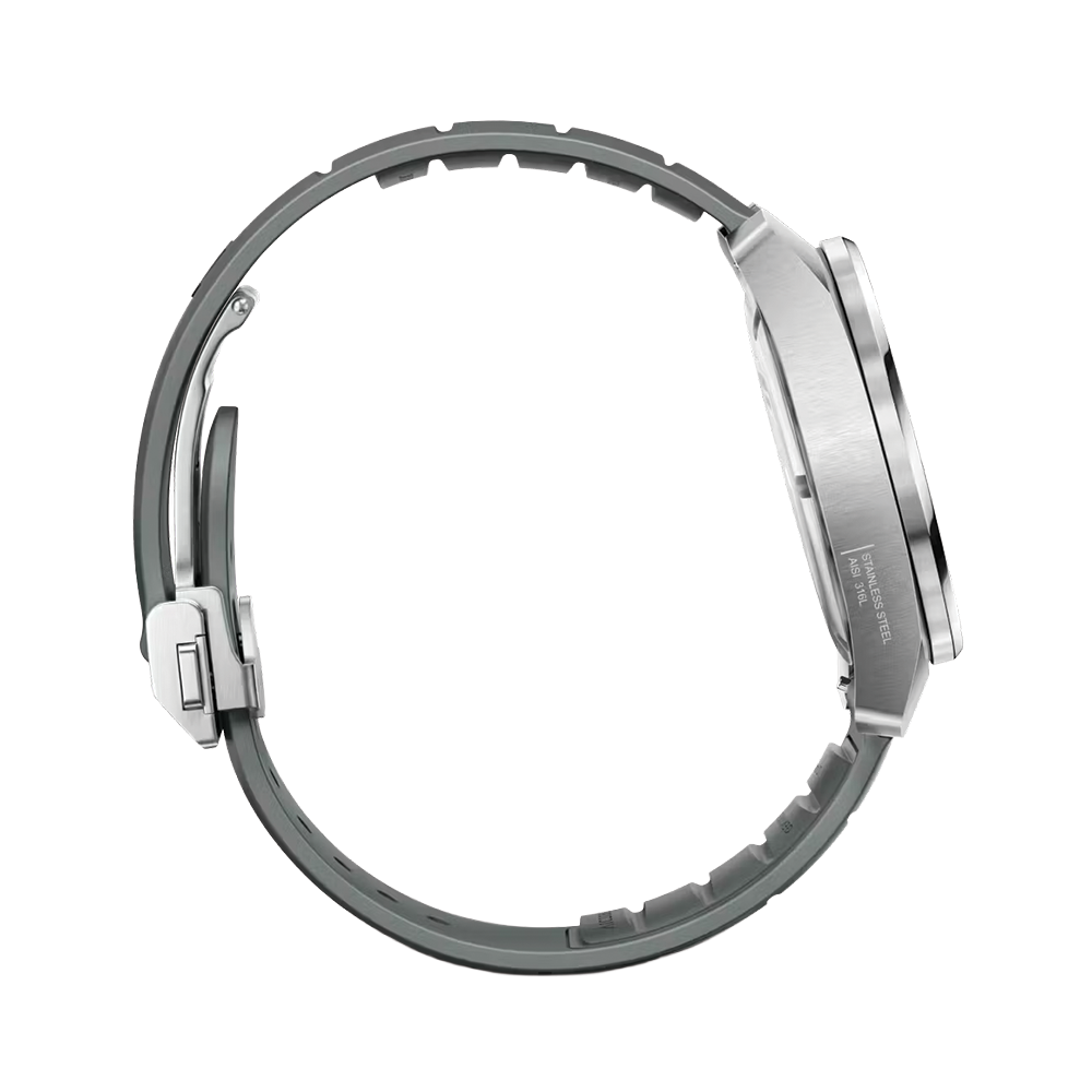 Concept One Solar 39mm - Grey on Rubber Strap