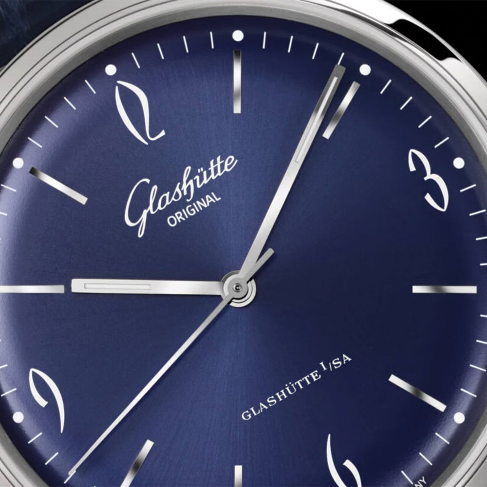 Sixties 39mm - Galvanized Blue on Strap