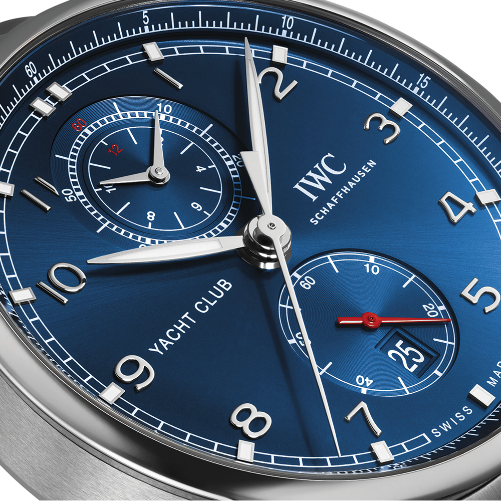 Portugieser Yacht Club Chronograph 44.6mm - Blue on Bracelet