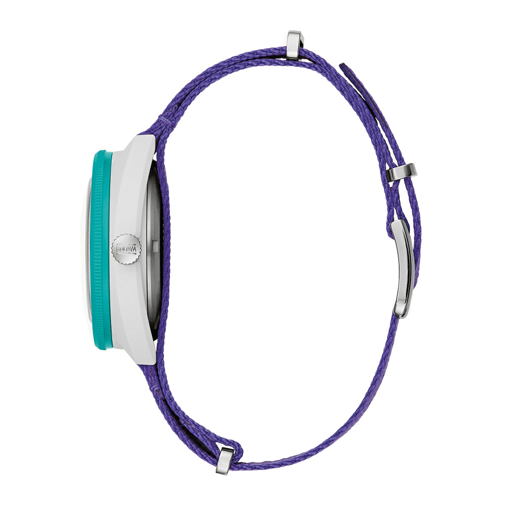 Oceanographer Snorkel Limited Edition Coral Ceramic 41mm - Teal on Tide Nylon Strap