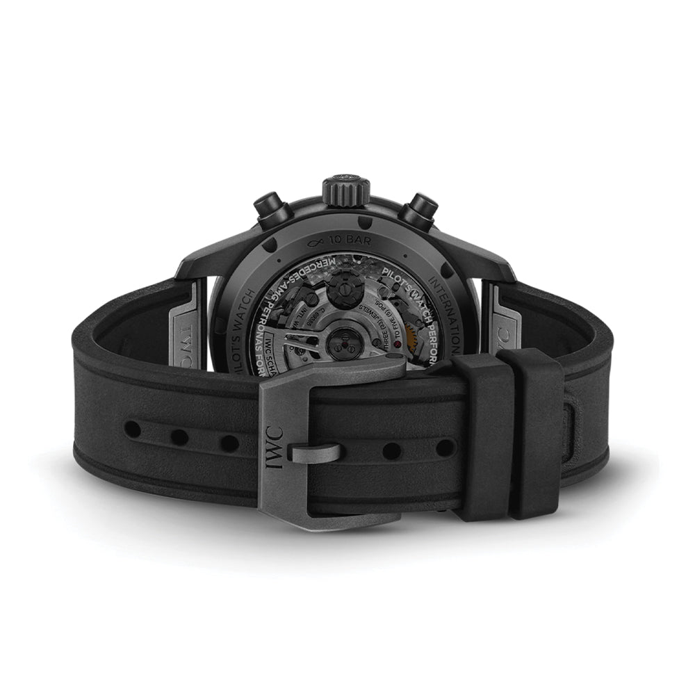 Pilot’s Watch Performance Chronograph Mercedes-AMG PETRONAS Formula One™ Team Ceratanium® Case 41mm - Black on Rubber Strap