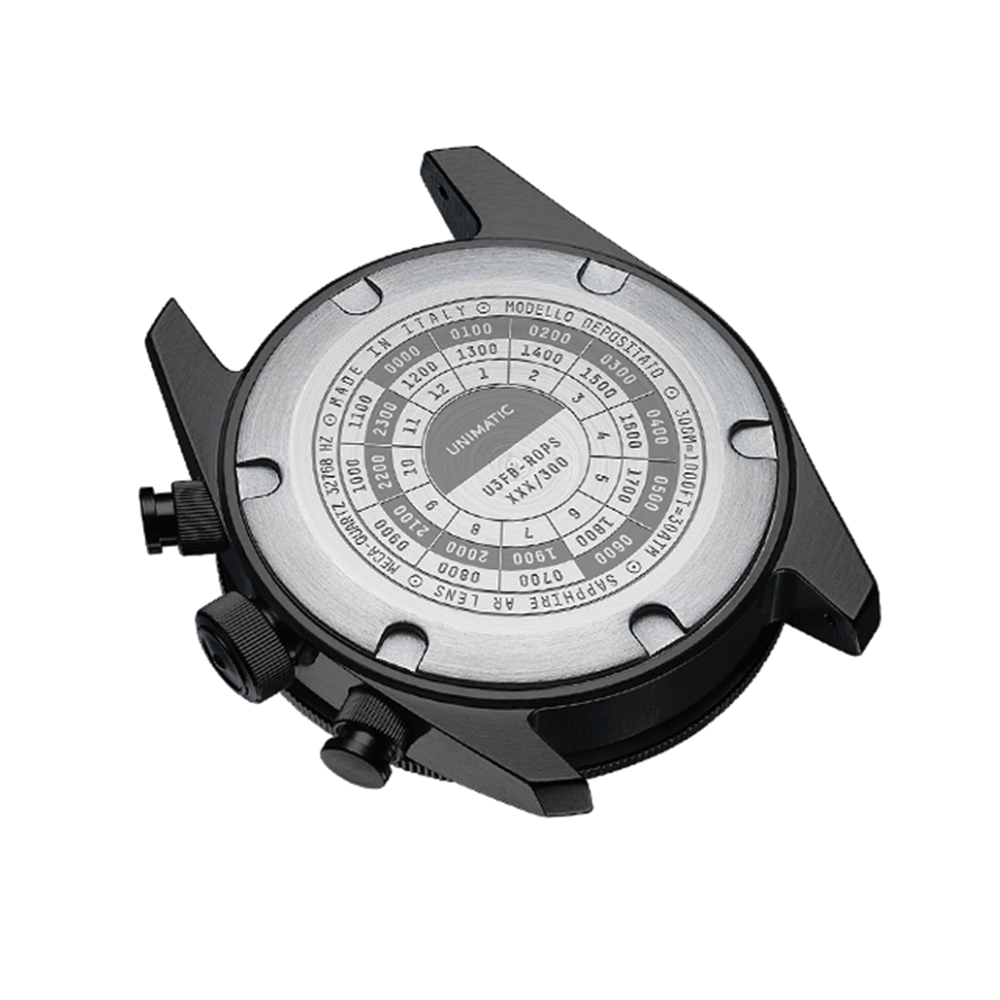 Modello Tre U3FB-ROPS Chronograph Limited Edition 40mm - Black on Rubber Strap