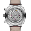 Top Time B01 Chronograph Tribute to Aston Martin DB5 41mm - Silver on Leather Strap