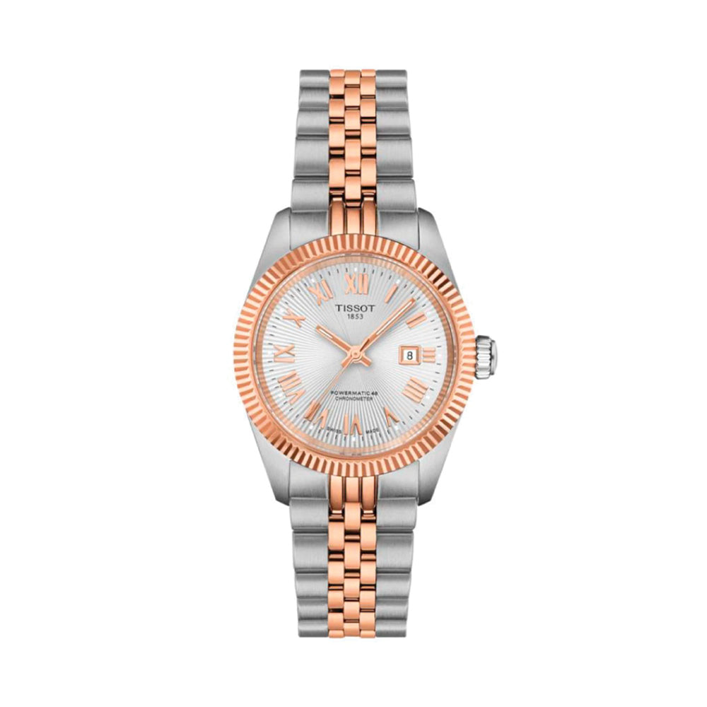 Ballade Powermatic 48 COSC Two-Tone 30mm - Silver on Bracelet