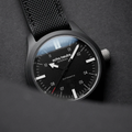 Averau Ceramic 3 Hand 42mm - Black on Fabric Strap