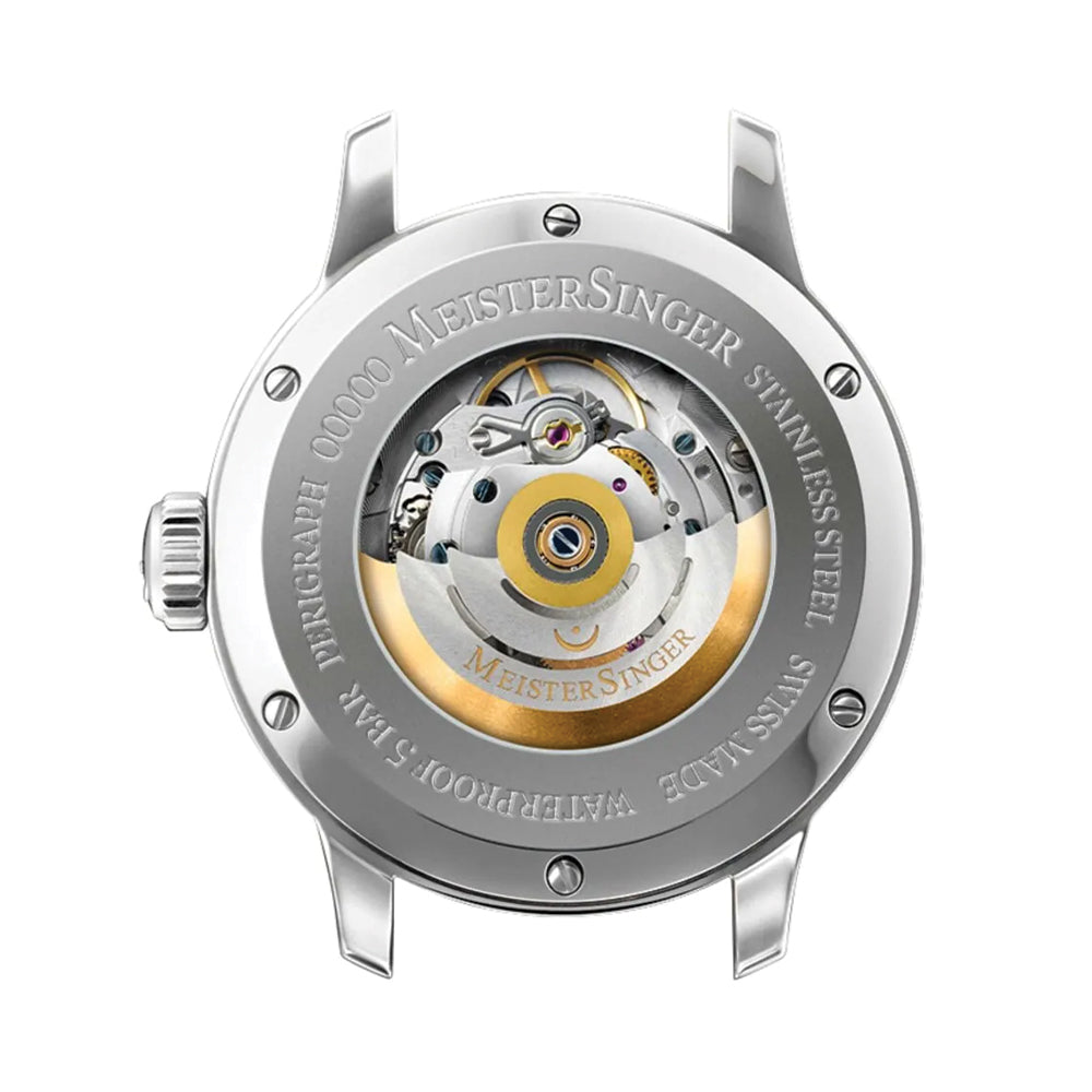 Perigraph 43mm -  White on Leather Strap