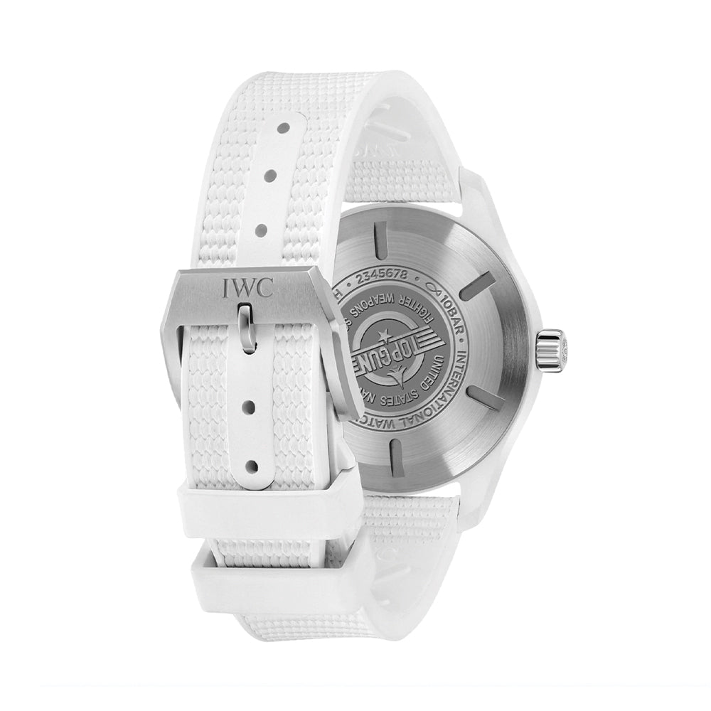 Pilot's Watch Automatic TOP GUN Lake Tahoe Ceramic Case 41mm - Black on Rubber Strap