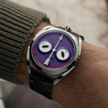 Louis Erard x Konstantin Chaykin Unfrogettable Purple 40mm - Purple on Leather Strap