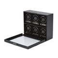 British Racing 6 Piece Watch Winder - Black