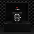 Black Bay 41mm - Black, Black Bezel on Rubber Strap