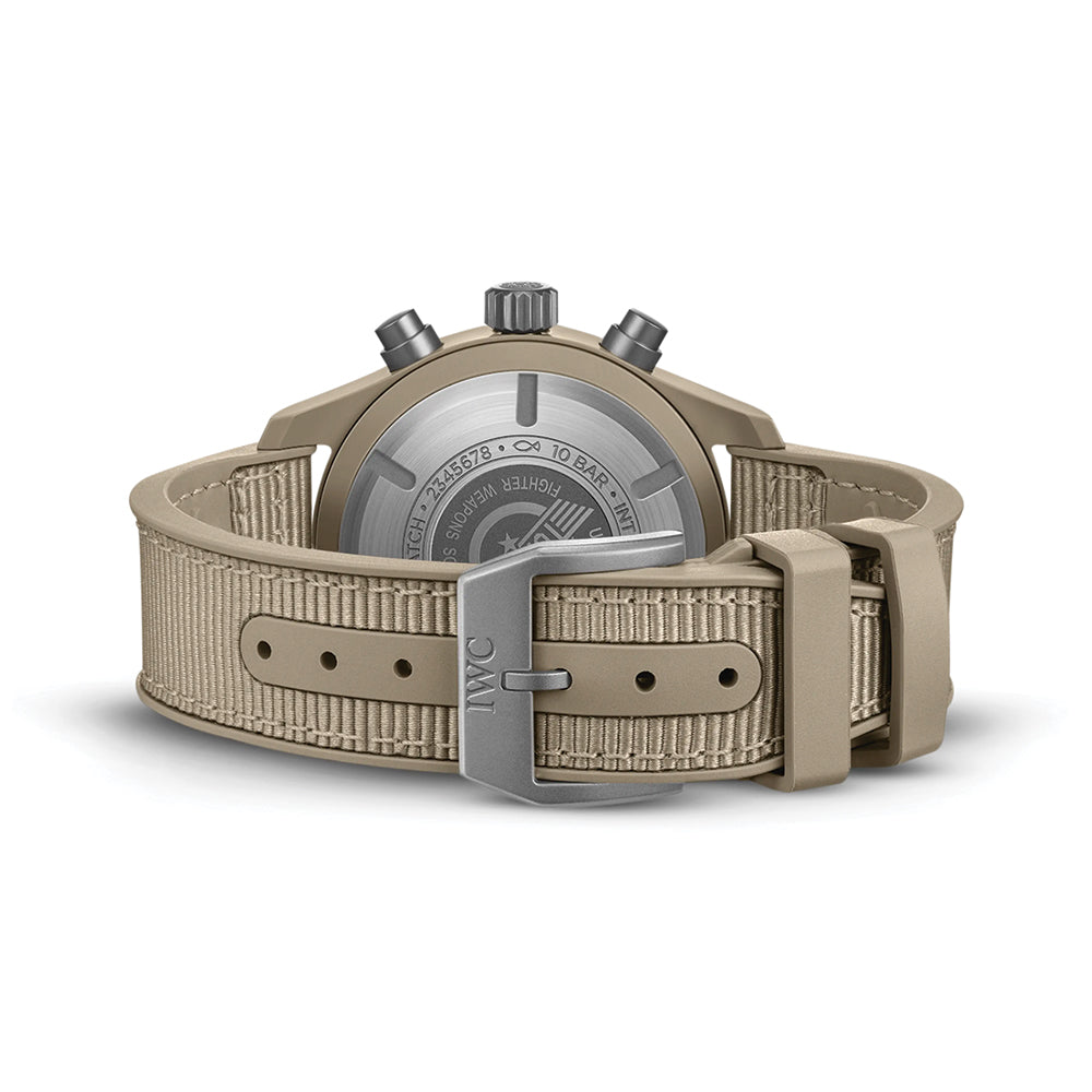 Pilot’s Watch Chronograph TOP GUN Mojave Desert Ceramic Case 41mm - Brown on Rubber Strap